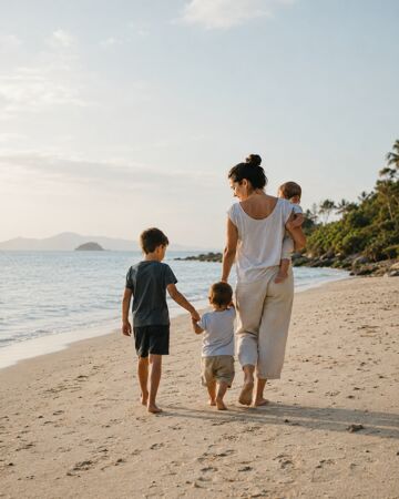 Morar perto do mar: o que muda na rotina da família
