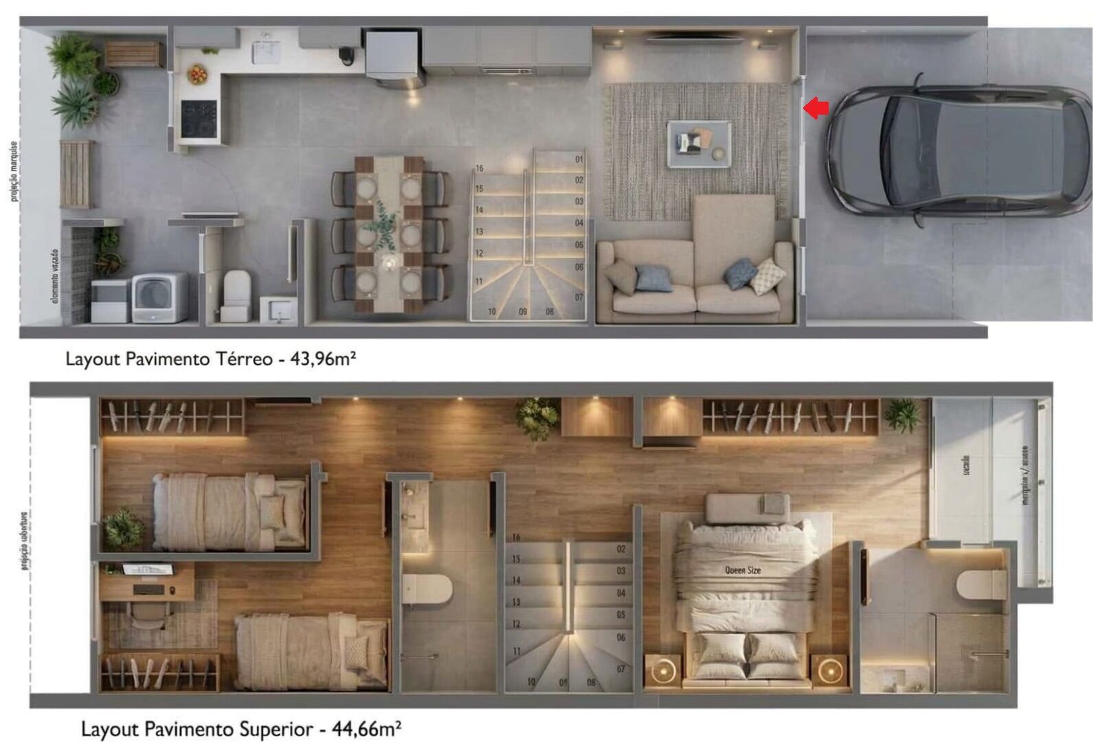 Sobrado, 3 quartos, 88 m² - Foto 6