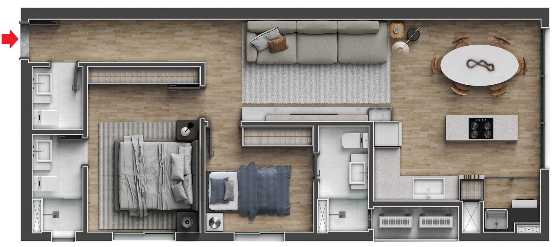 Apartamento, 2 quartos, 70 m² - Foto 11