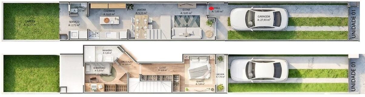 Sobrado, 2 quartos, 70 m² - Foto 8