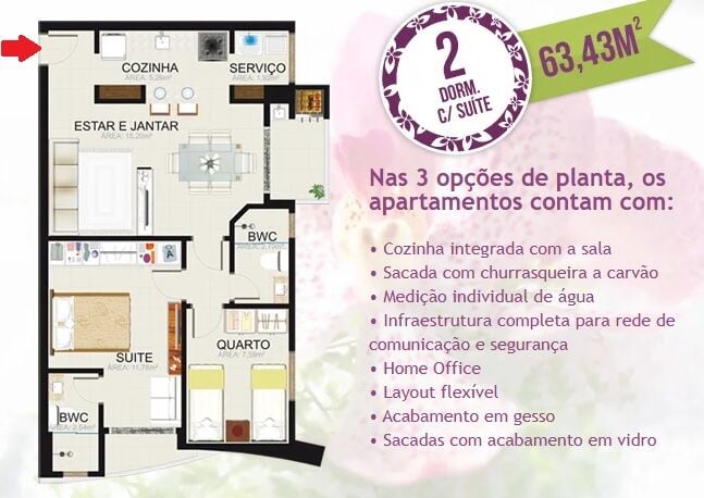 Apartamento, 2 quartos, 63 m² - Foto 13