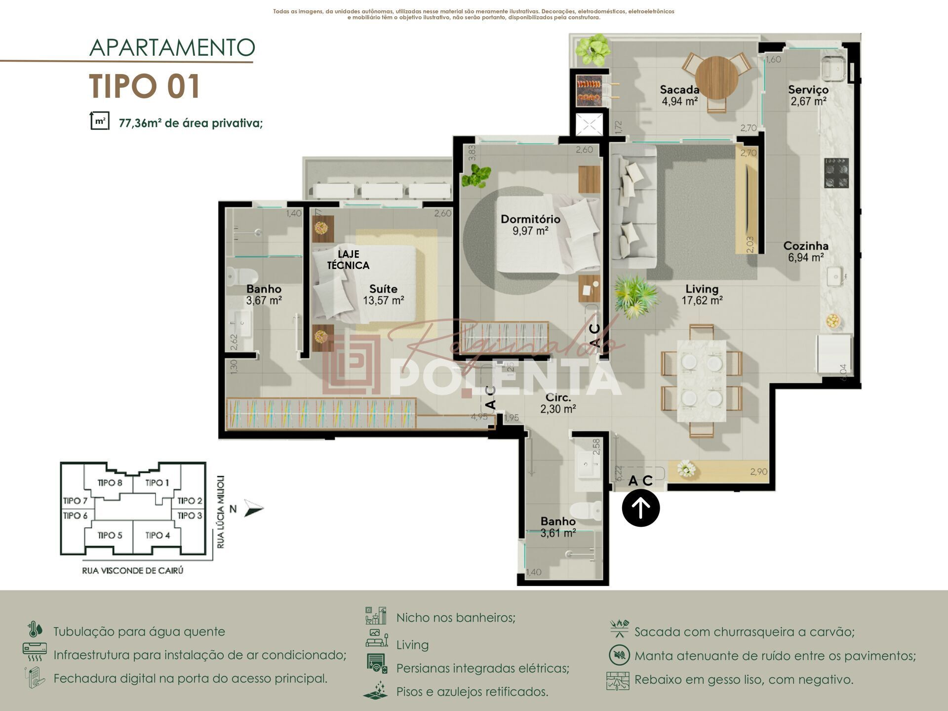 Apartamento, 2 quartos, 77 m² - Foto 11
