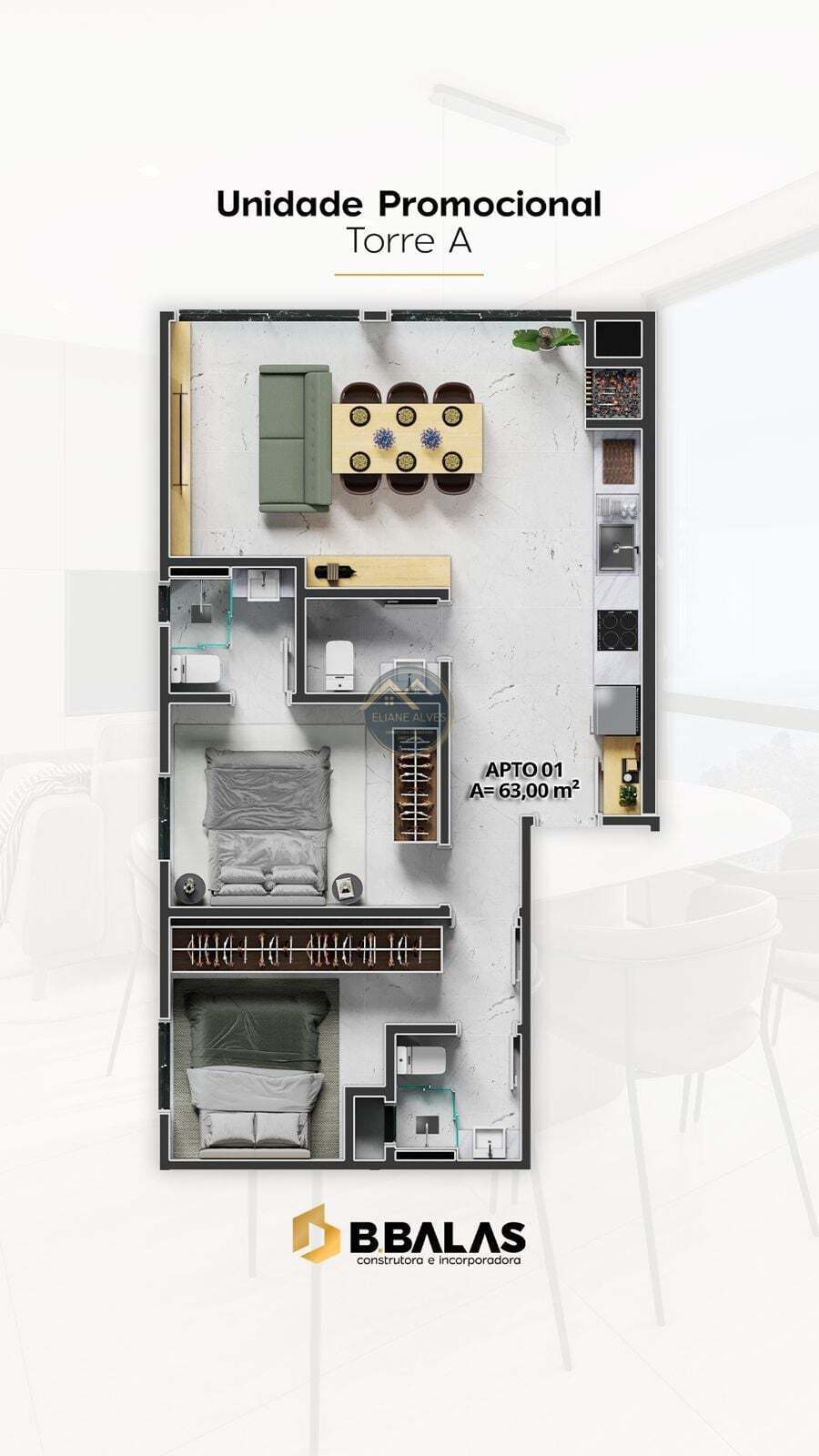 Apartamento, 2 quartos, 70 m² - Foto 40