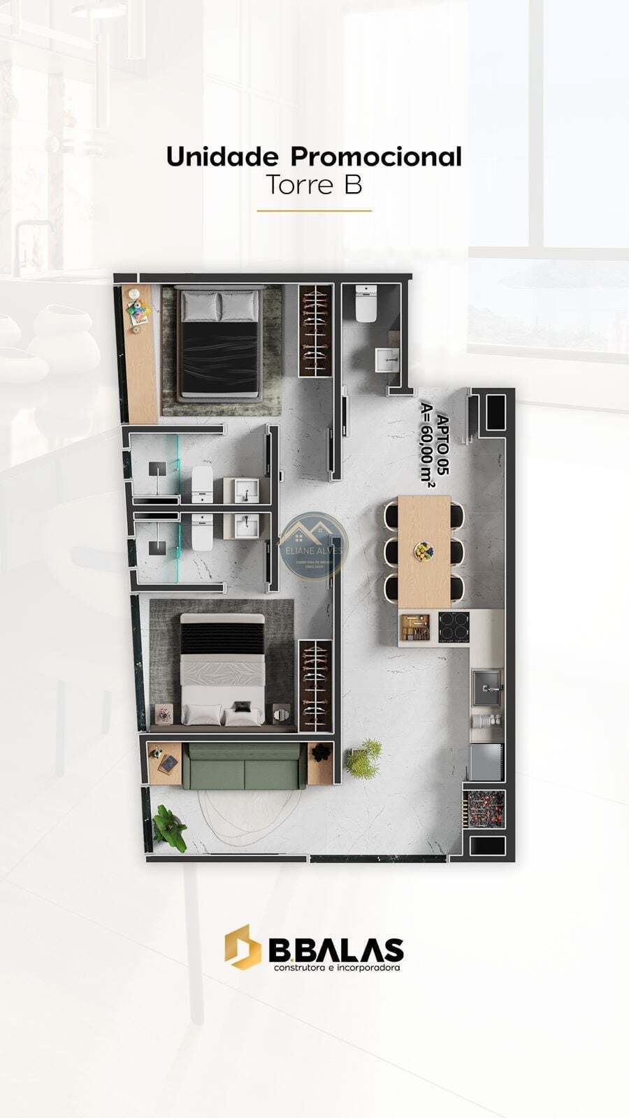 Apartamento, 2 quartos, 70 m² - Foto 47
