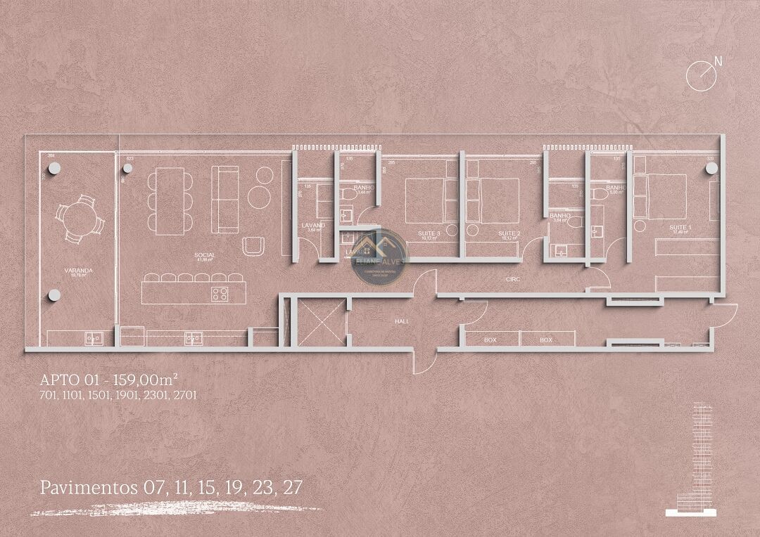 Apartamento, 3 quartos, 130 m² - Foto 51