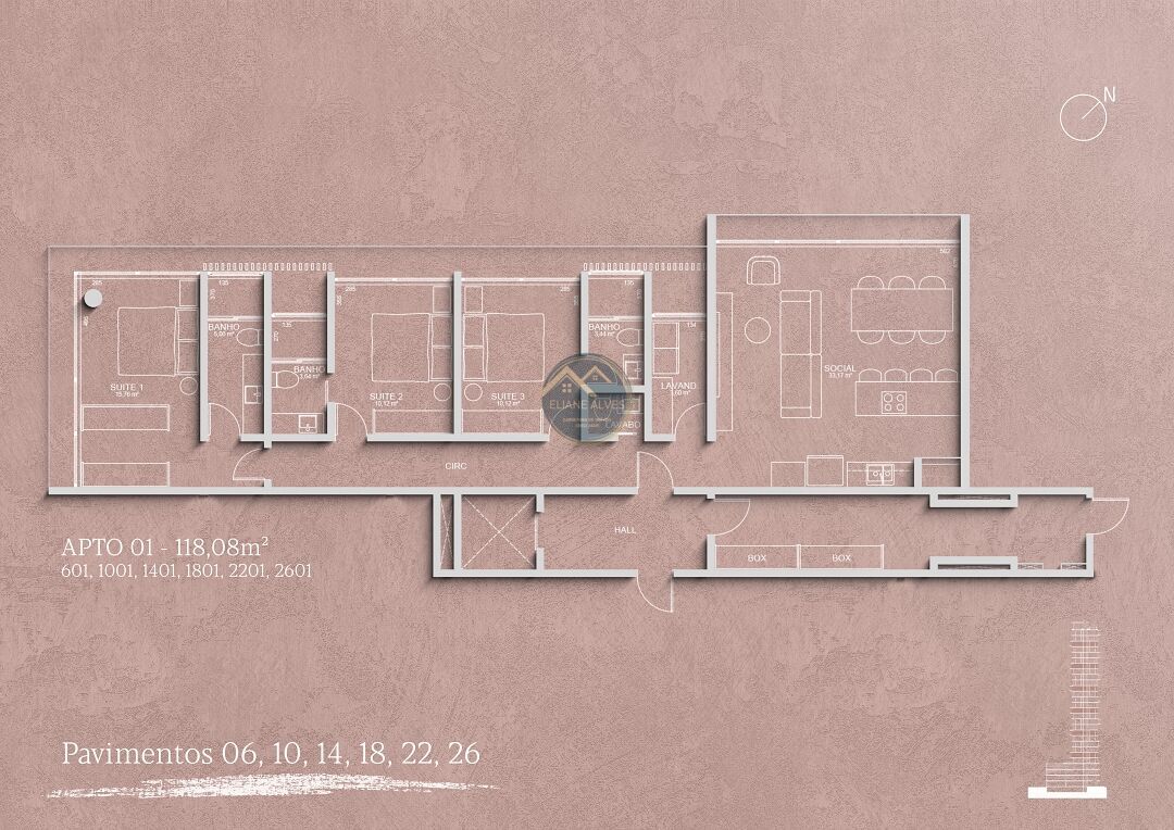 Apartamento, 3 quartos, 130 m² - Foto 46