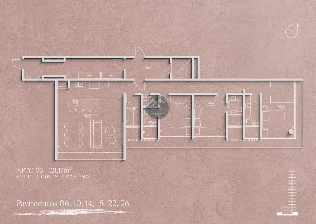 Apartamento, 3 quartos, 130 m² - Foto 48