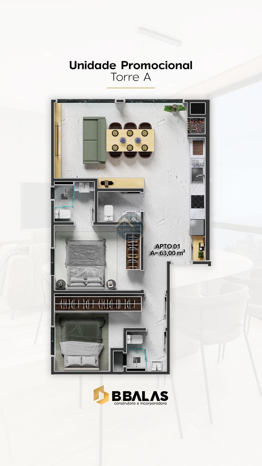 Flat/Apart Hotel, 1 quarto, 28 m² - Foto 40