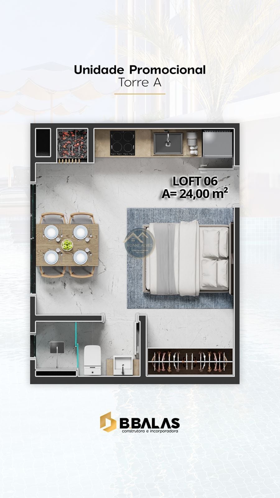 Flat/Apart Hotel, 1 quarto, 28 m² - Foto 45