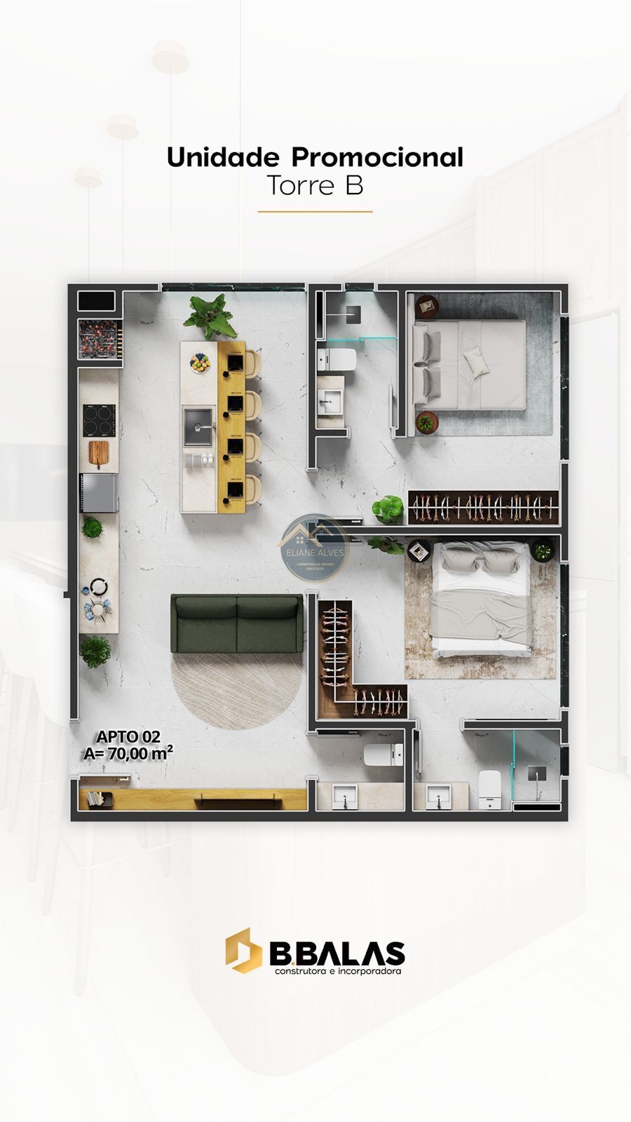 Flat/Apart Hotel, 1 quarto, 28 m² - Foto 46