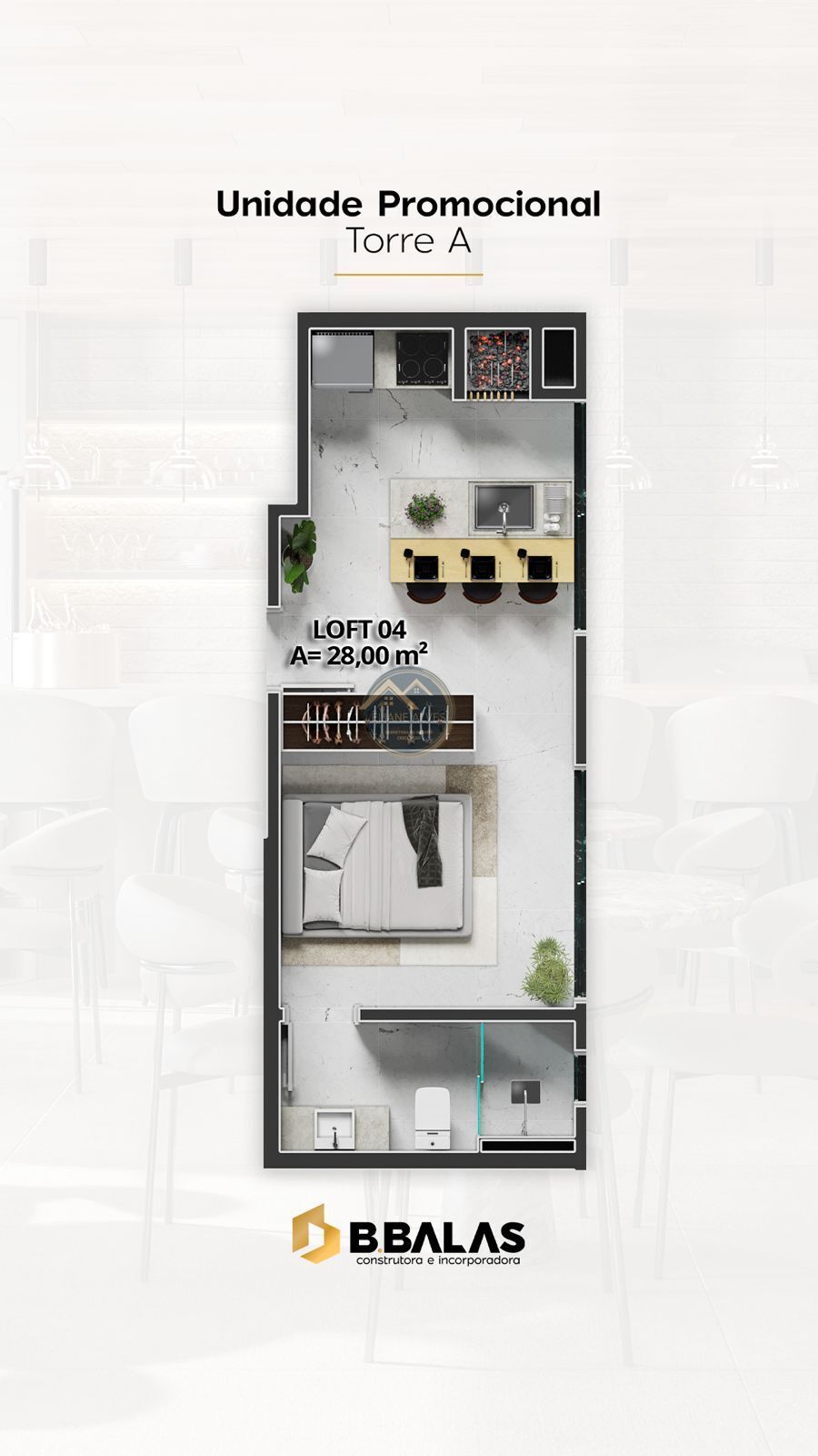 Flat/Apart Hotel, 1 quarto, 28 m² - Foto 41