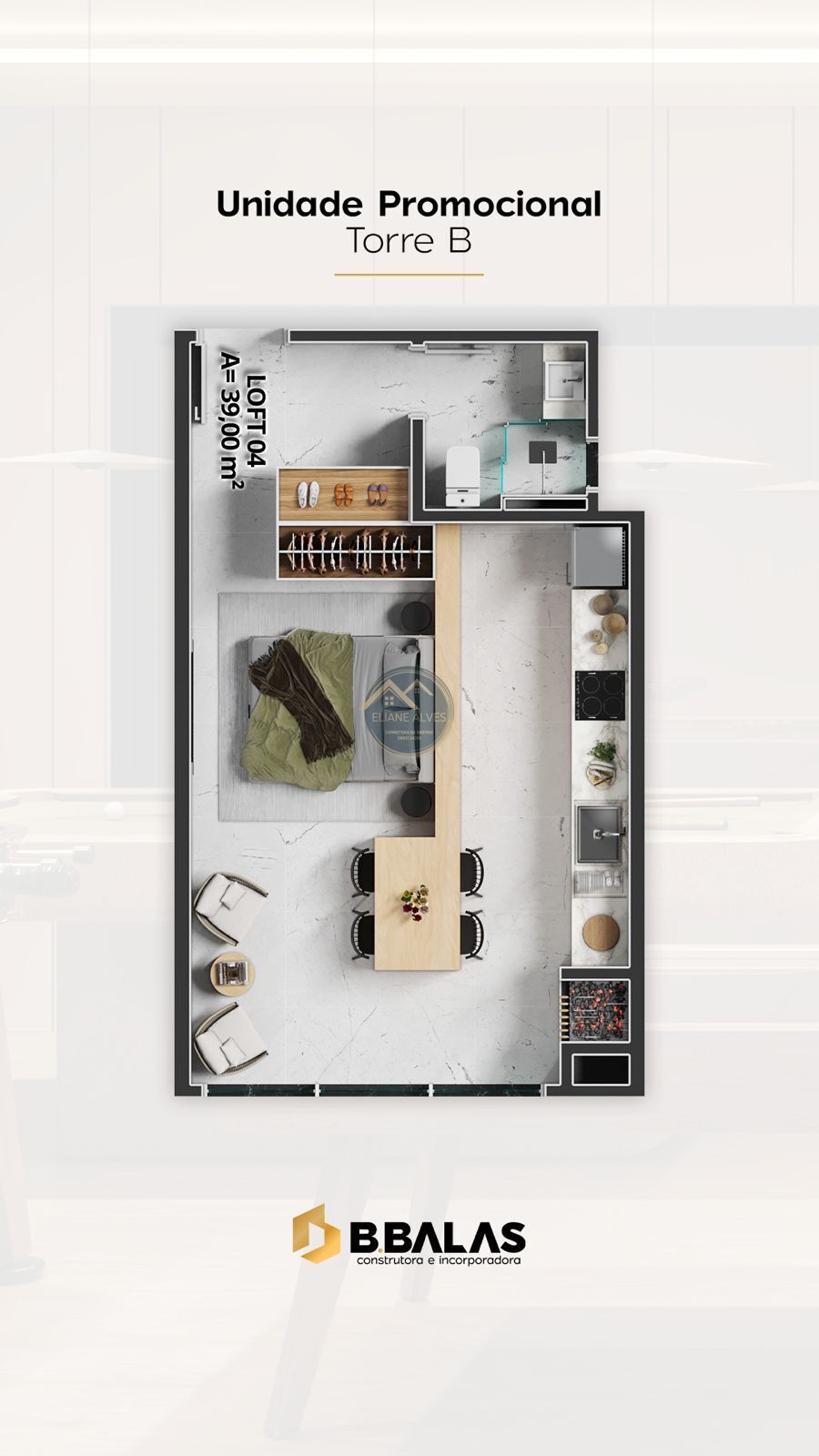 Flat/Apart Hotel, 1 quarto, 28 m² - Foto 49