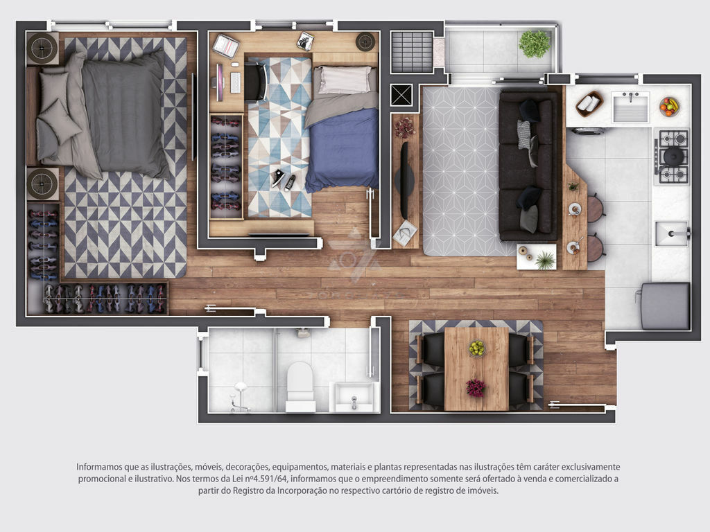 Apartamento, 2 quartos, 45 m² - Foto 18