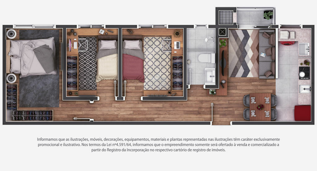 Apartamento, 2 quartos, 45 m² - Foto 19