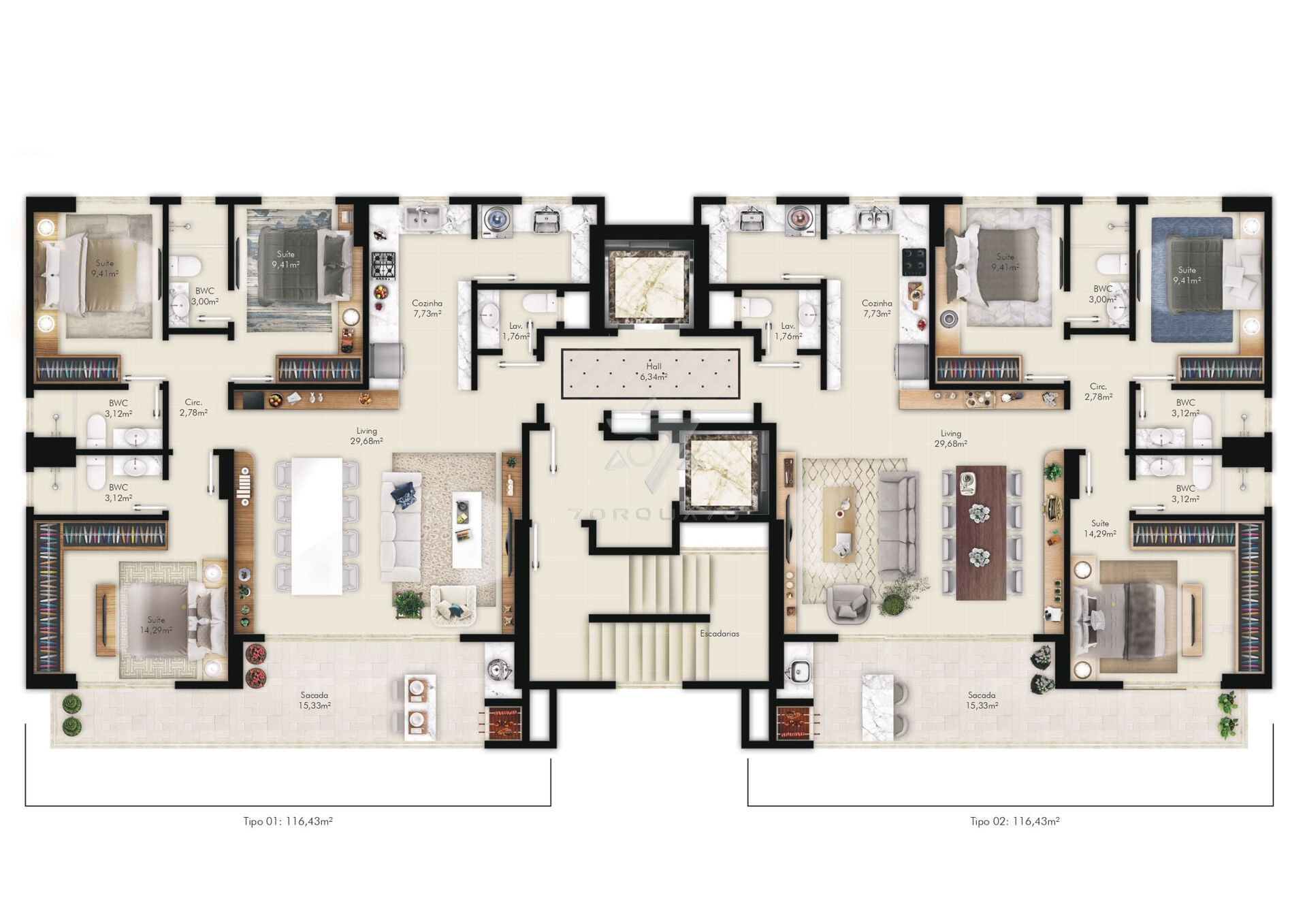 Apartamento, 3 quartos, 116 m² - Foto 22