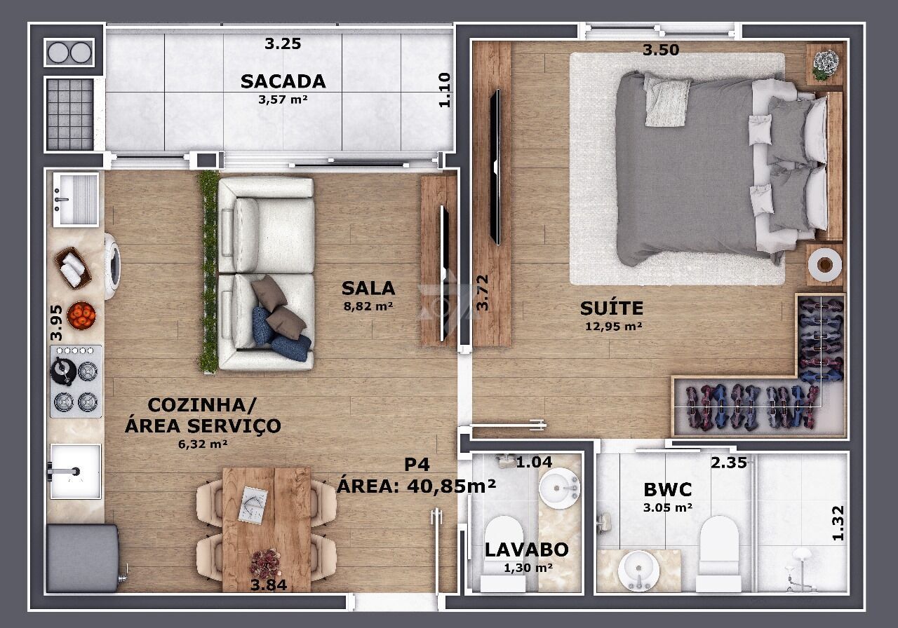 Apartamento, 1 quarto, 32 m² - Foto 26