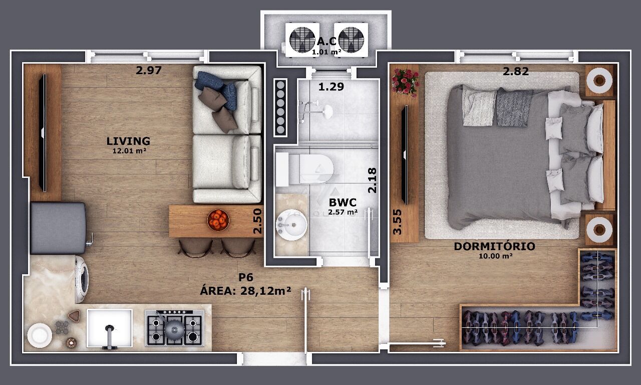 Apartamento, 1 quarto, 32 m² - Foto 28