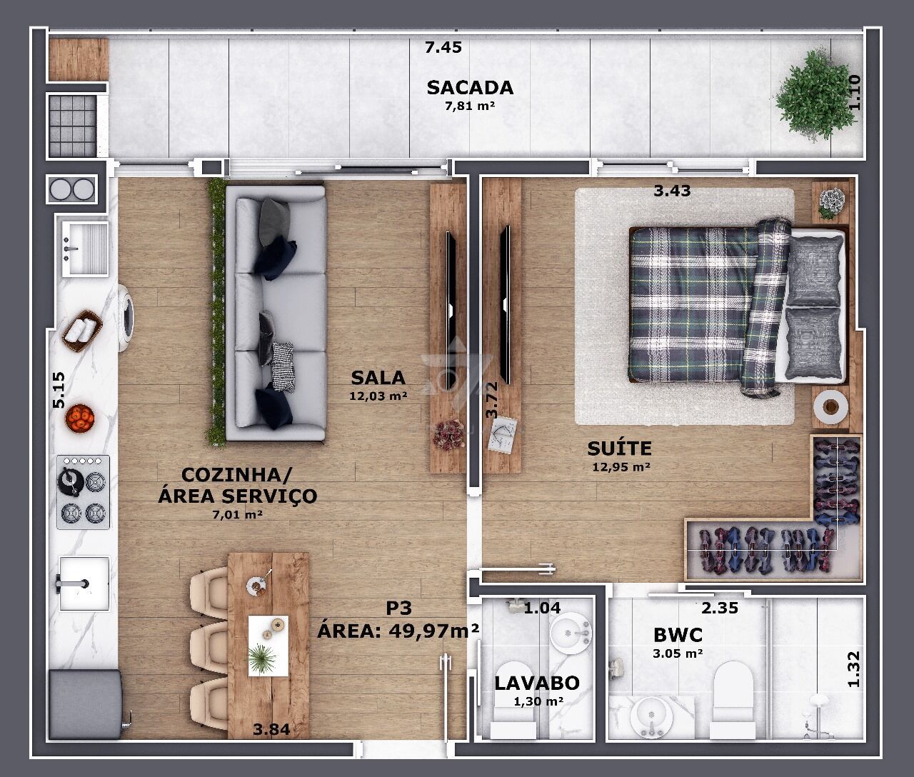 Apartamento, 1 quarto, 32 m² - Foto 25