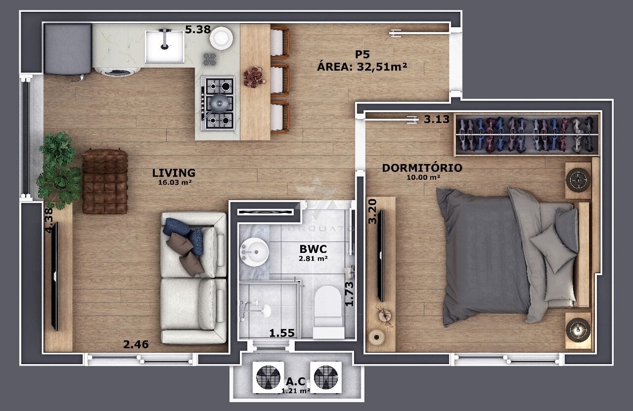 Apartamento, 1 quarto, 32 m² - Foto 27