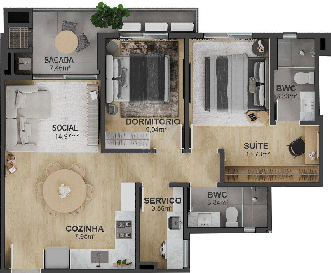 Apartamento, 2 quartos, 91 m² - Foto 23
