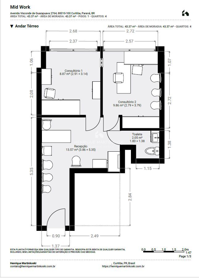 Sala-Conjunto, 42 m² - Foto 34