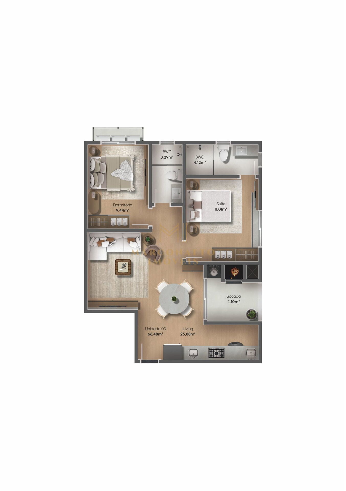 Apartamento, 2 quartos, 67 m² - Foto 16