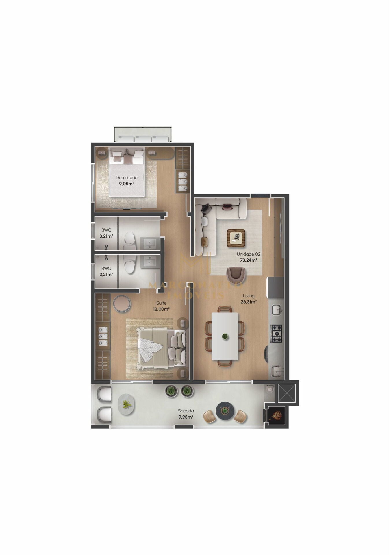 Apartamento, 2 quartos, 67 m² - Foto 15