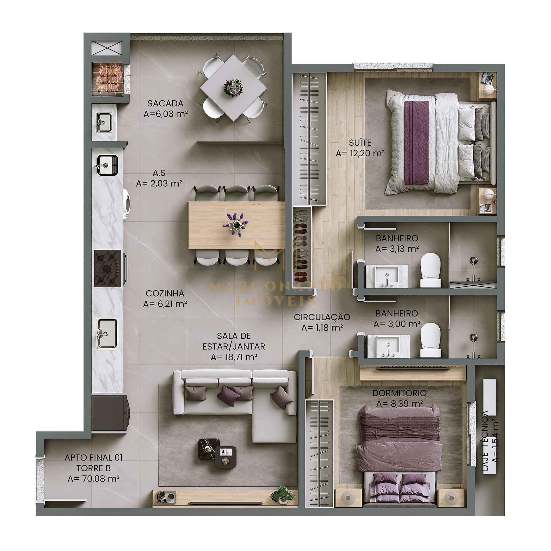 Apartamento, 2 quartos, 71 m² - Foto 16