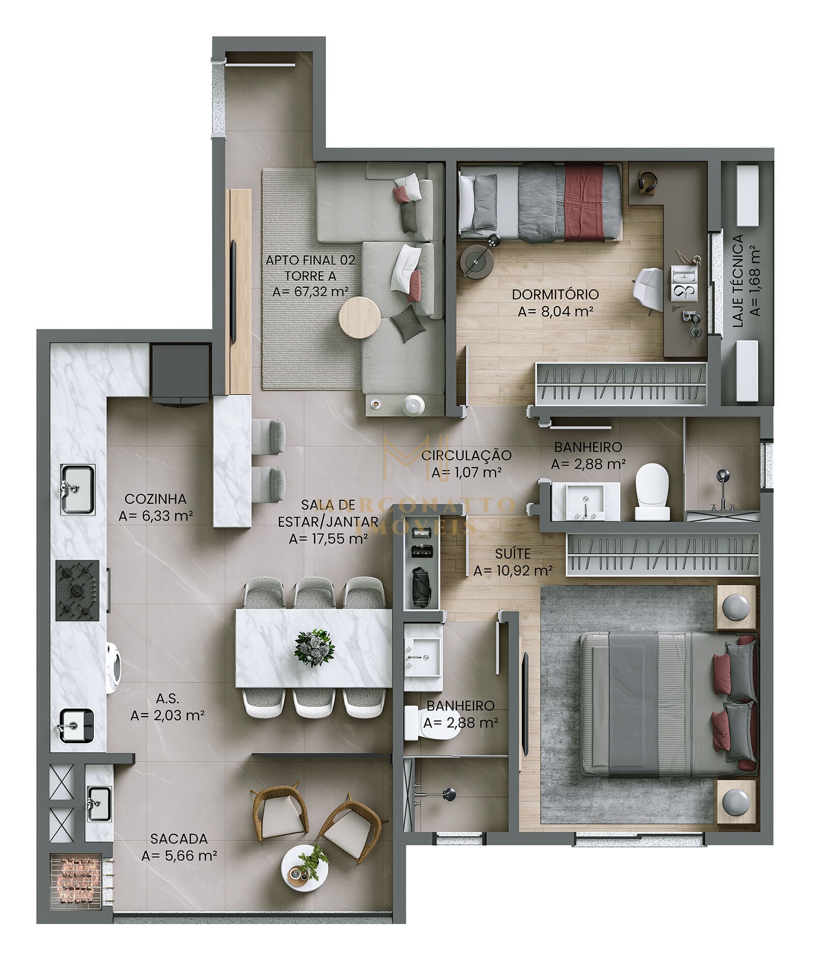Apartamento, 2 quartos, 71 m² - Foto 13