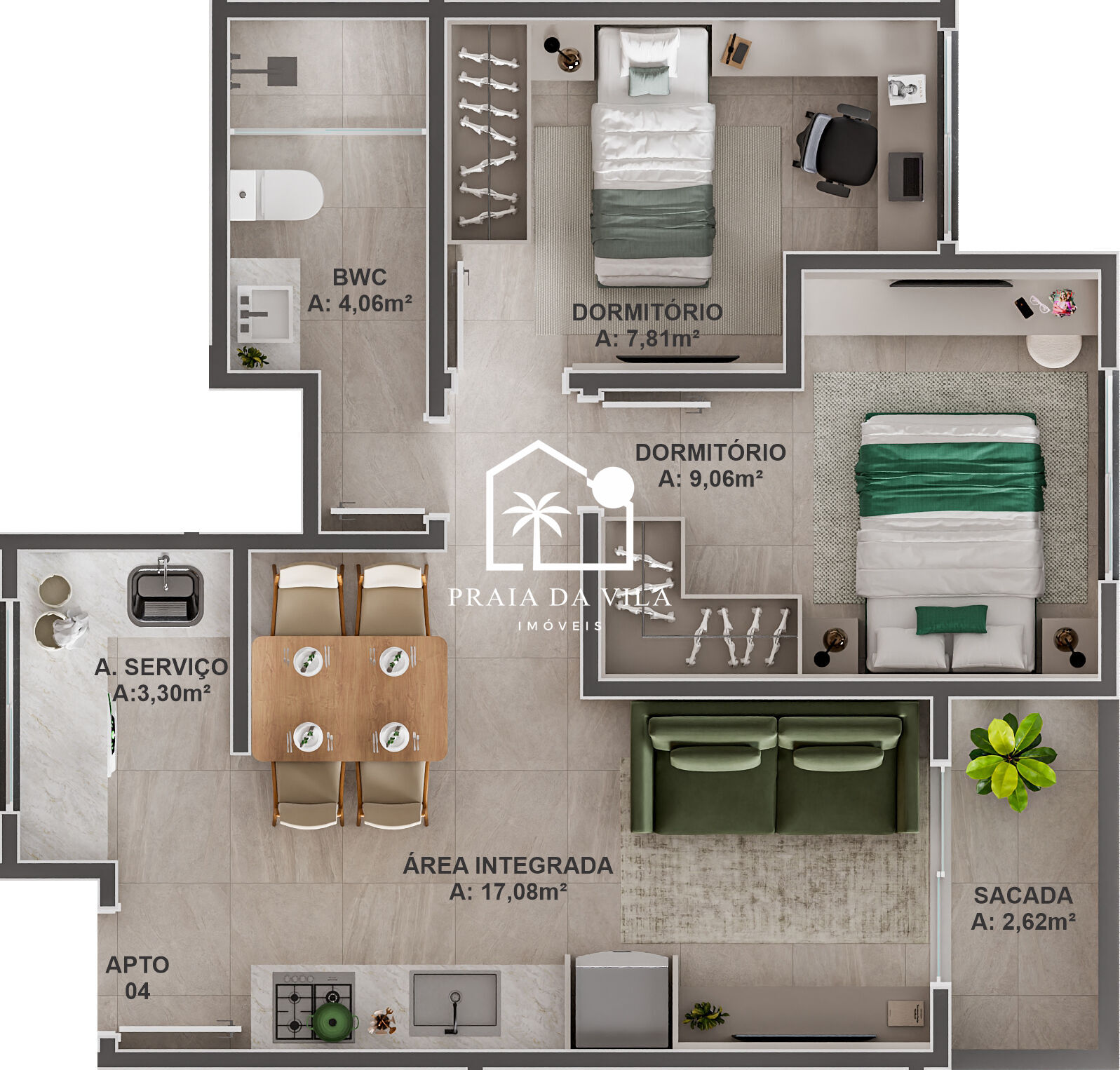 Apartamento, 2 quartos, 49 m² - Foto 13