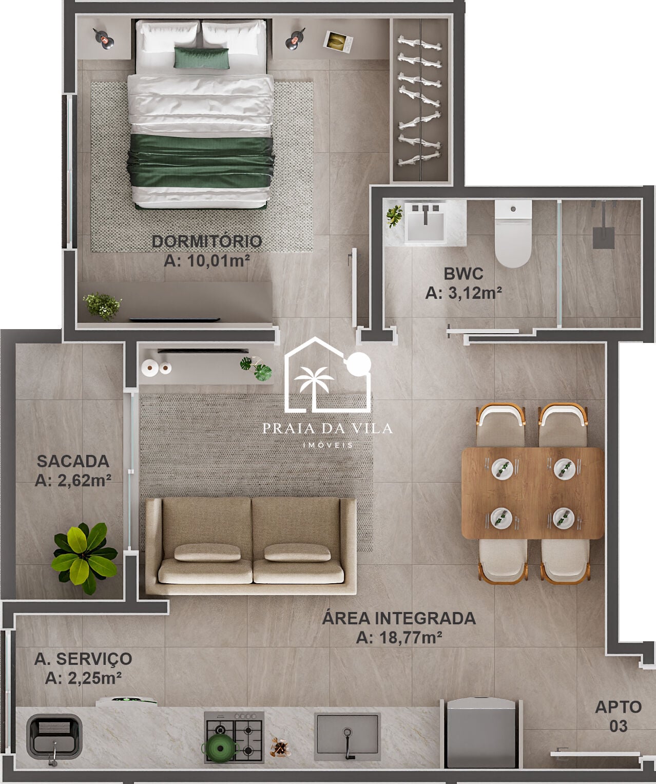 Apartamento, 1 quarto, 40 m² - Foto 11