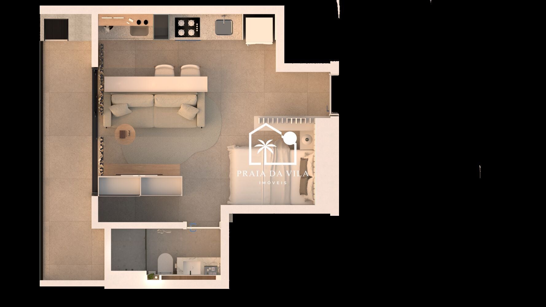 Apartamento, 1 quarto, 37 m² - Foto 14