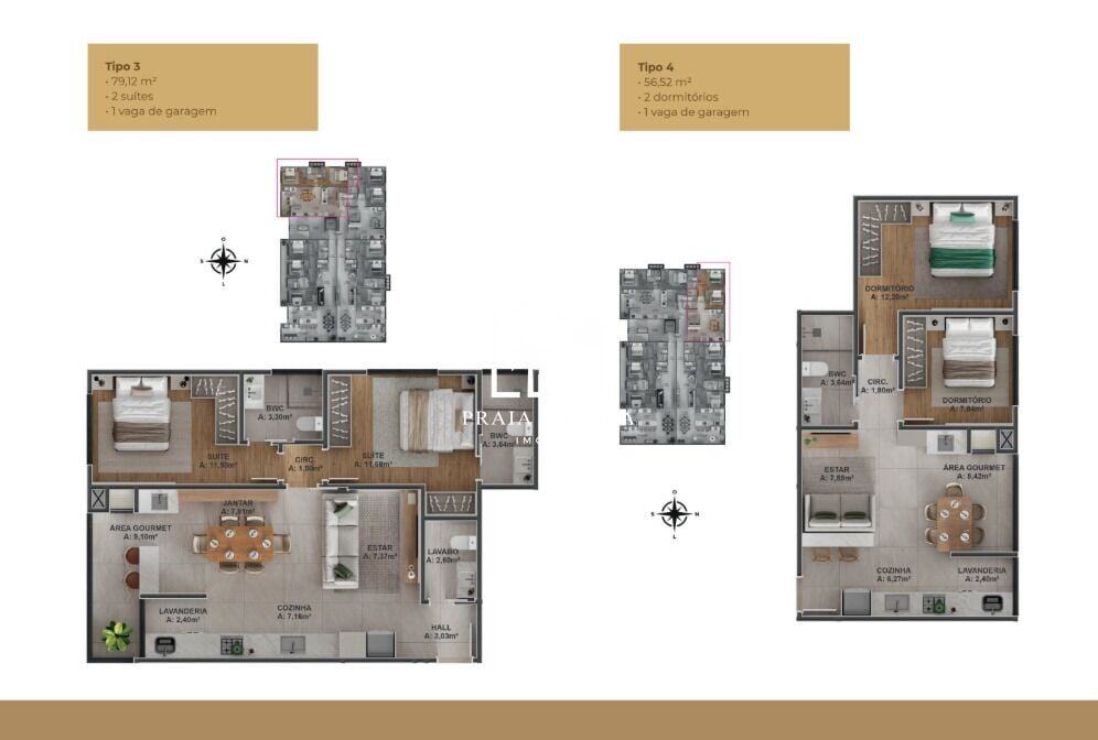 Apartamento, 2 quartos, 56 m² - Foto 21