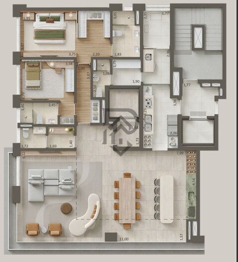 Apartamento, 3 quartos, 181 m² - Foto 23