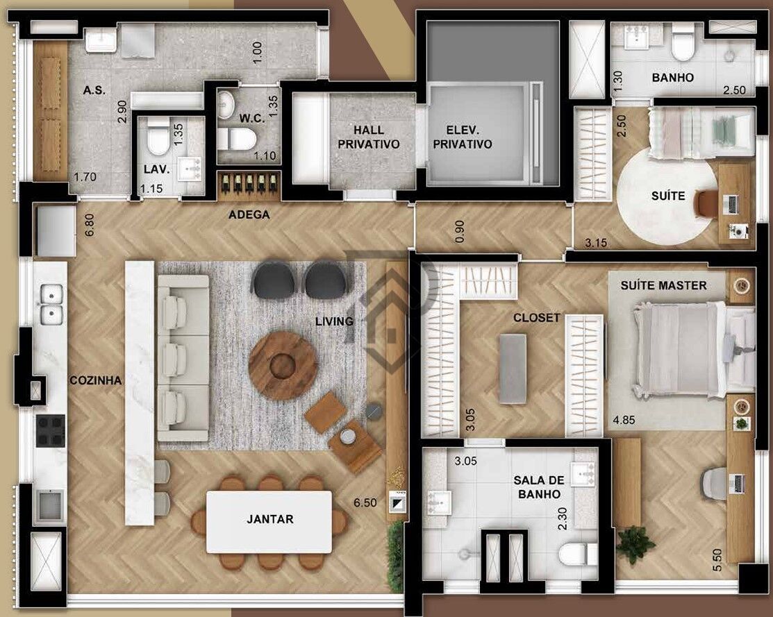 Apartamento, 3 quartos, 124 m² - Foto 25