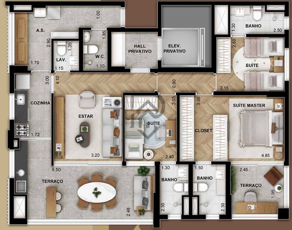 Apartamento, 3 quartos, 124 m² - Foto 24