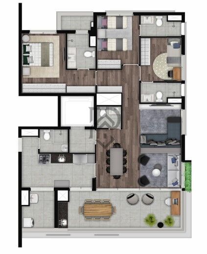 Apartamento, 3 quartos, 132 m² - Foto 36