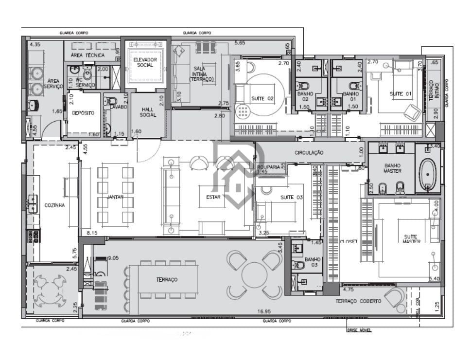 Apartamento, 4 quartos, 256 m² - Foto 40