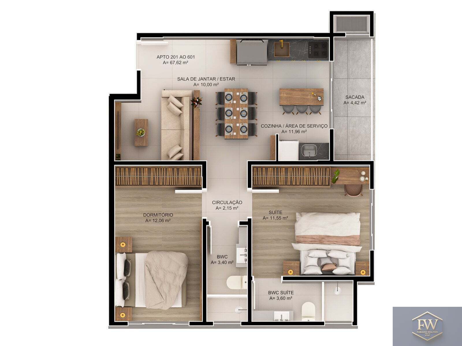 Apartamento, 2 quartos, 72 m² - Foto 18