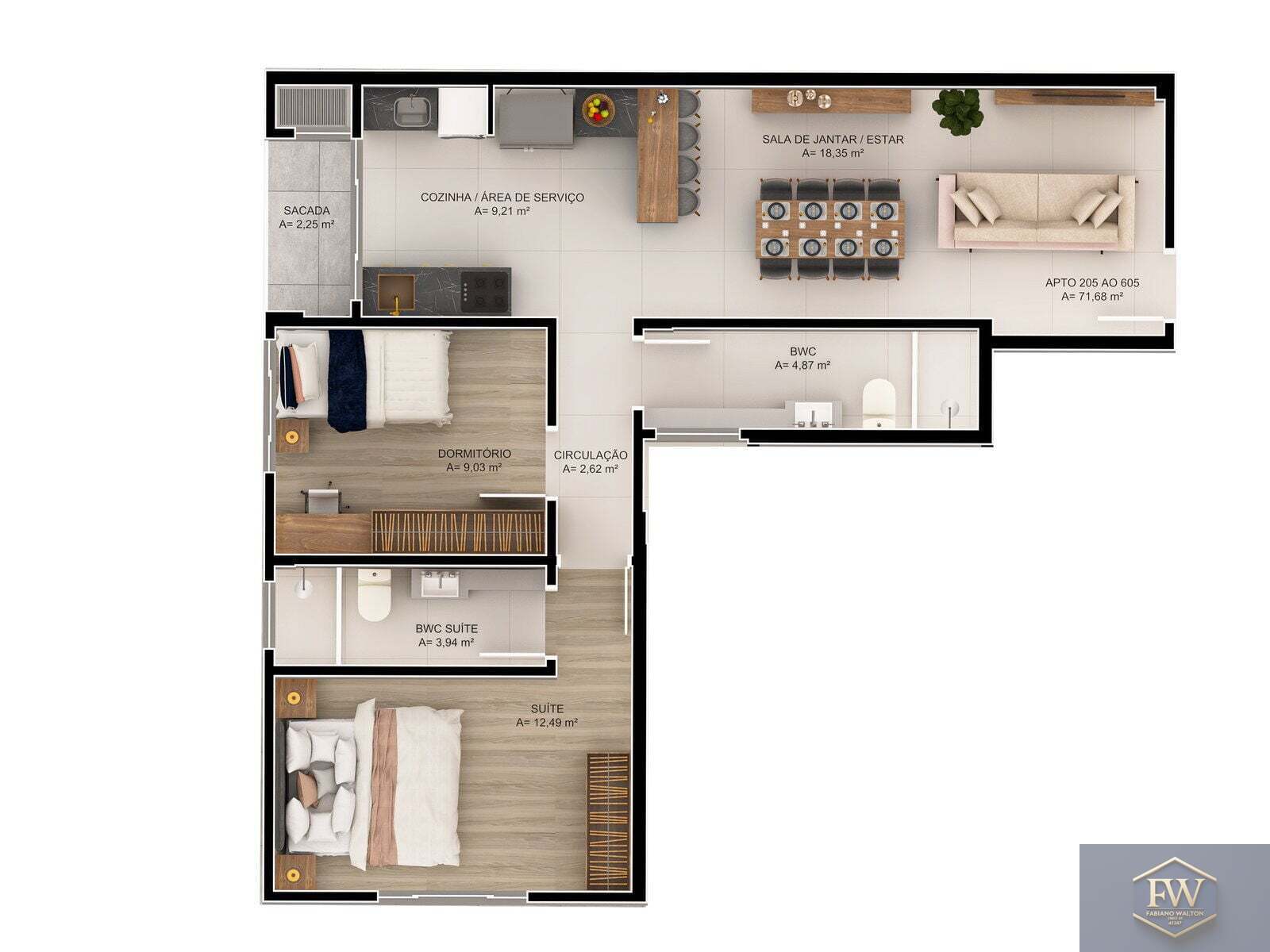 Apartamento, 2 quartos, 72 m² - Foto 22