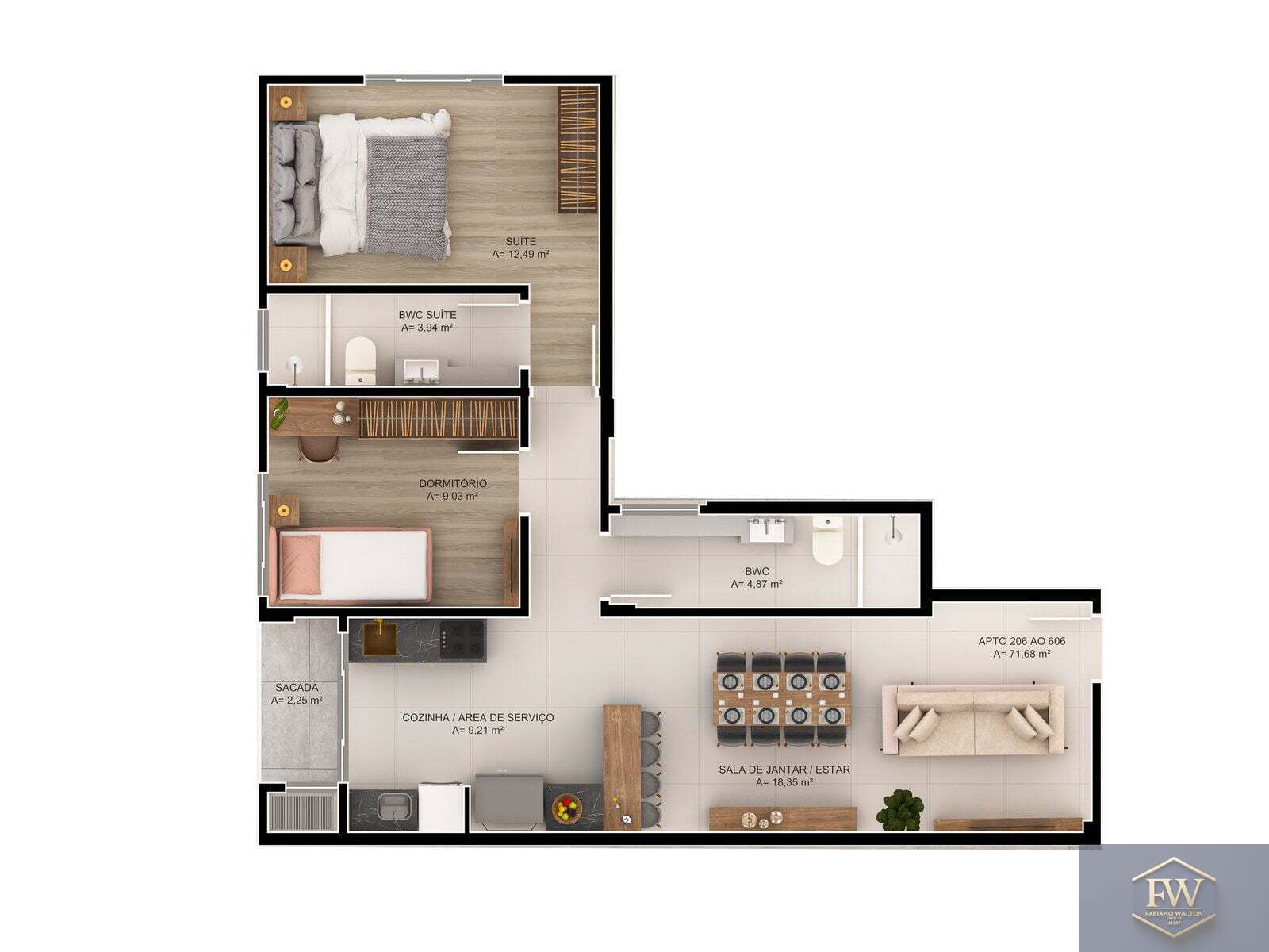 Apartamento, 2 quartos, 72 m² - Foto 23