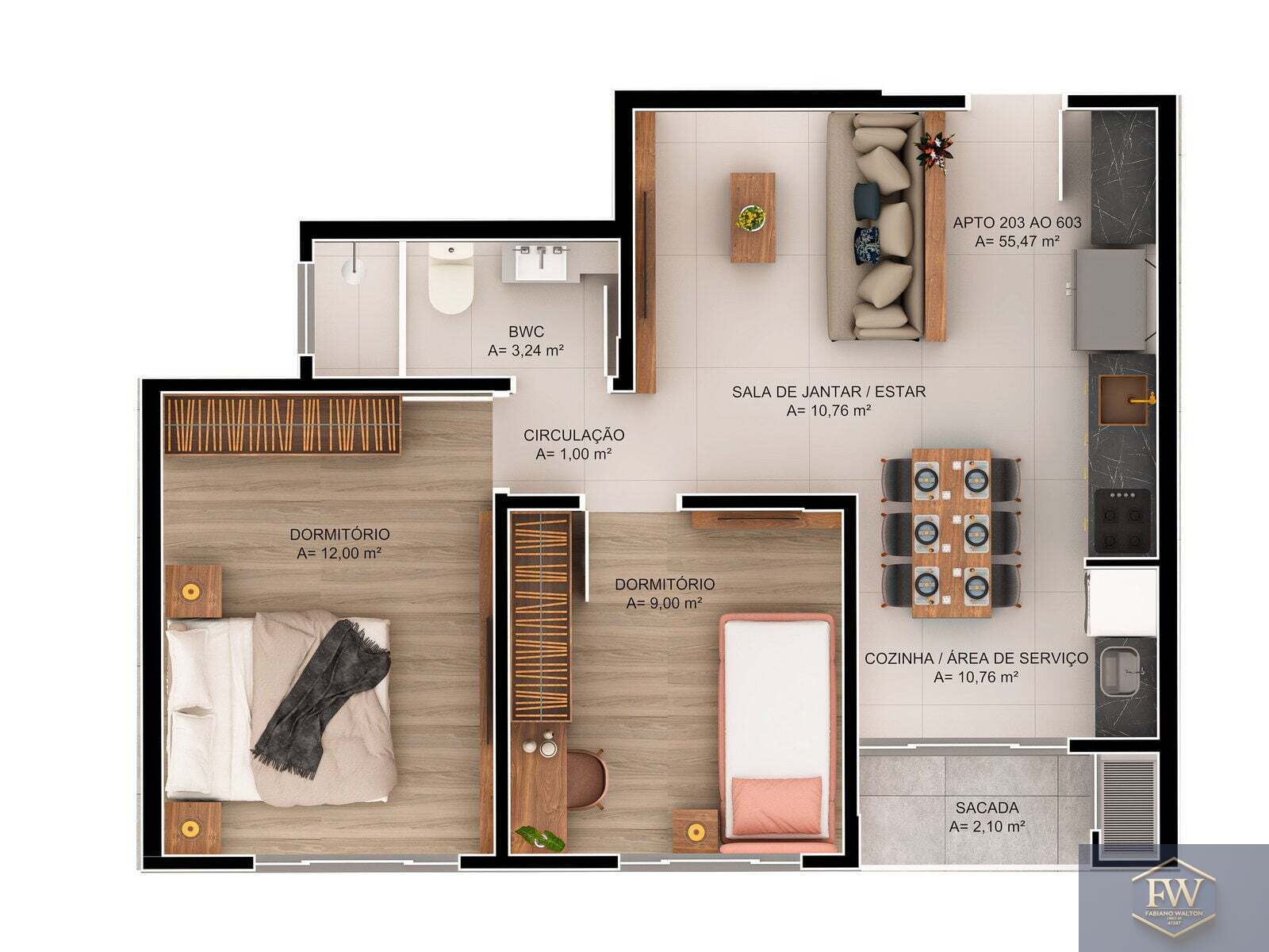 Apartamento, 2 quartos, 72 m² - Foto 20