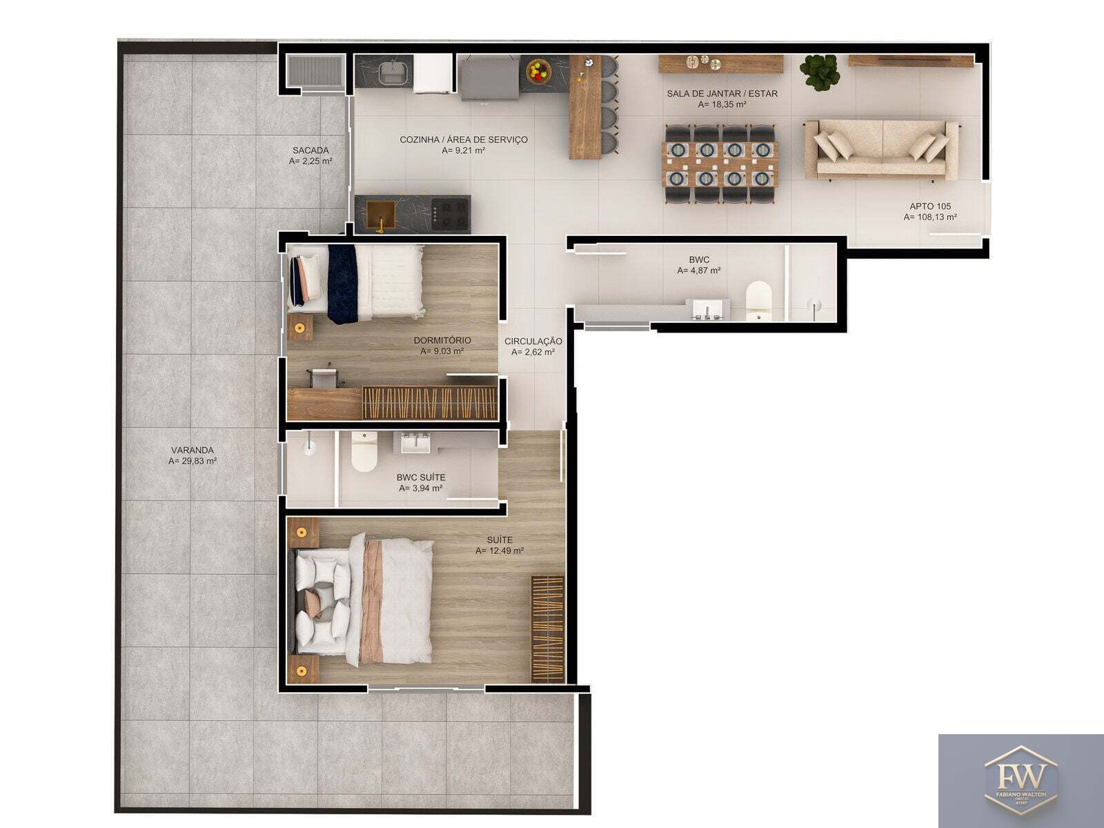 Apartamento, 2 quartos, 72 m² - Foto 16
