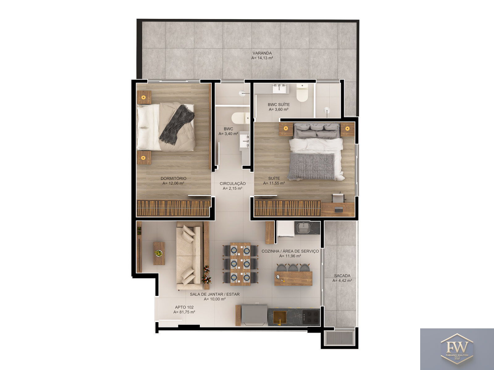 Apartamento, 2 quartos, 55 m² - Foto 13