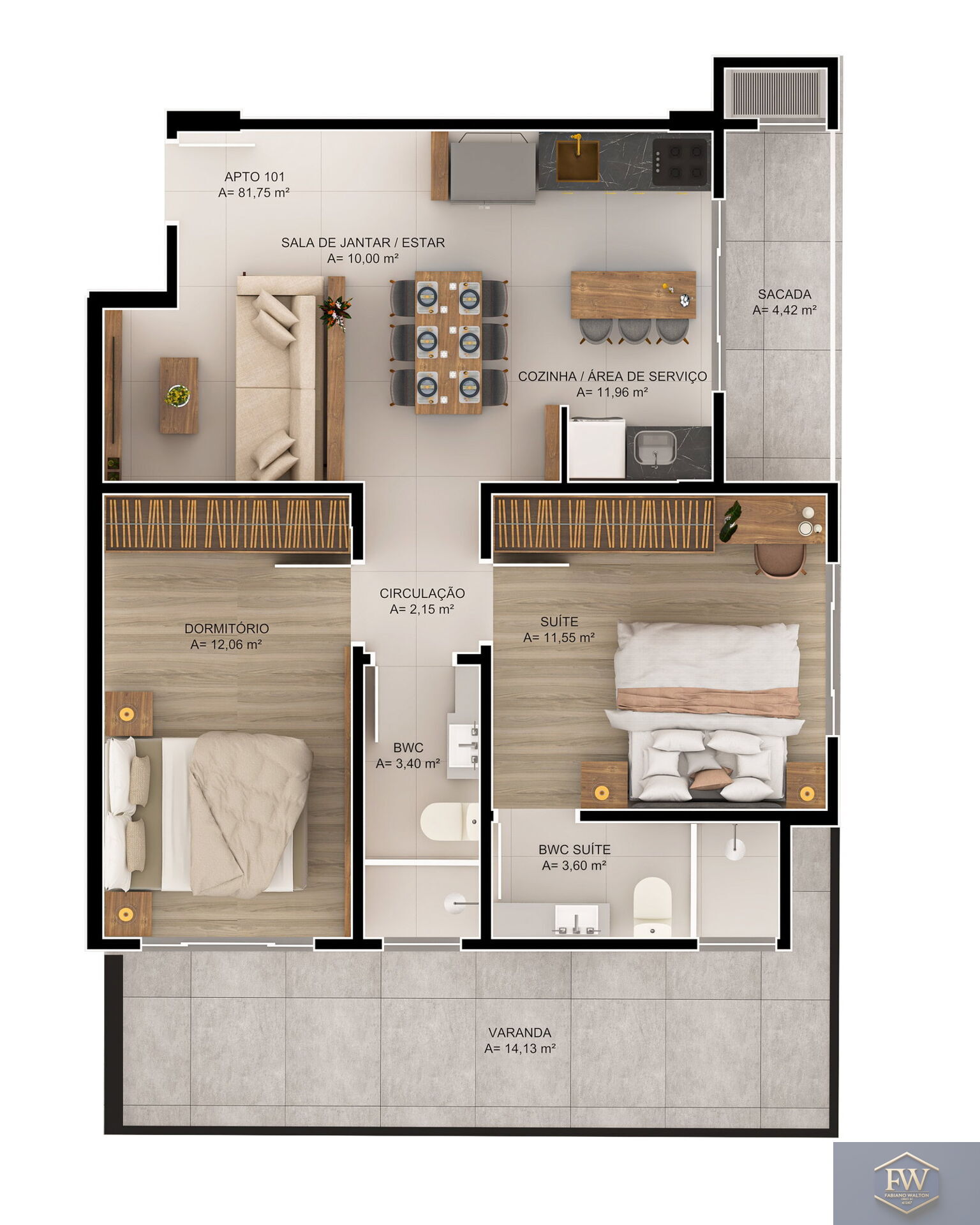 Apartamento, 2 quartos, 55 m² - Foto 12