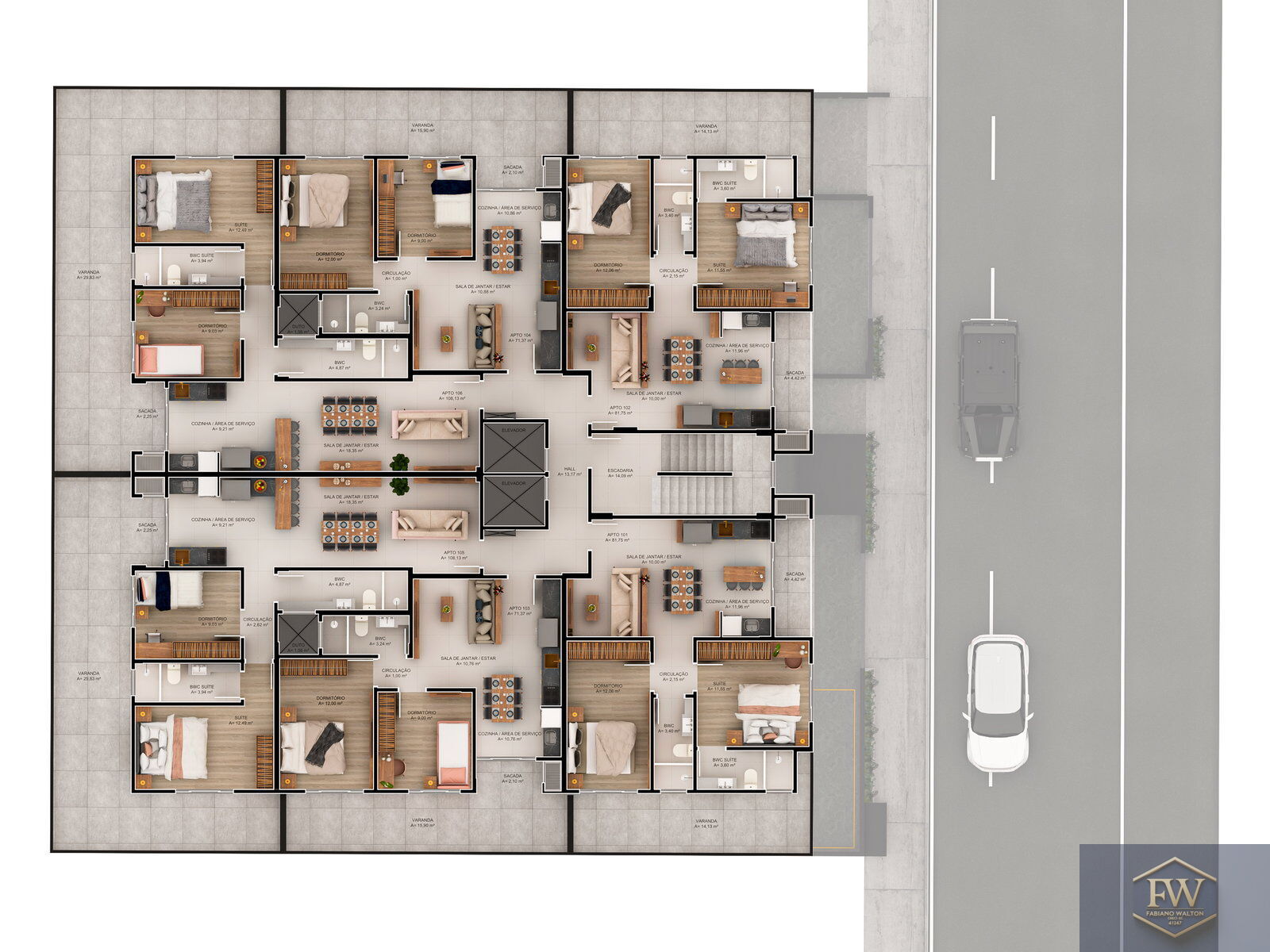 Apartamento, 2 quartos, 55 m² - Foto 24