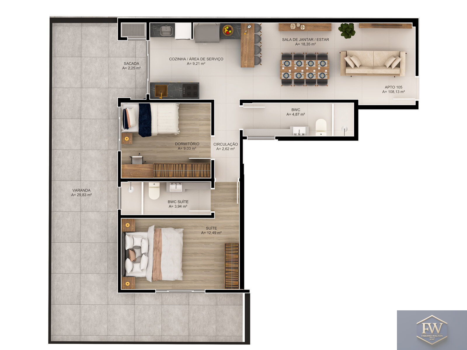 Apartamento, 2 quartos, 55 m² - Foto 16