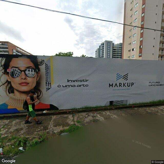 Imagem estática do "Street View" da localização