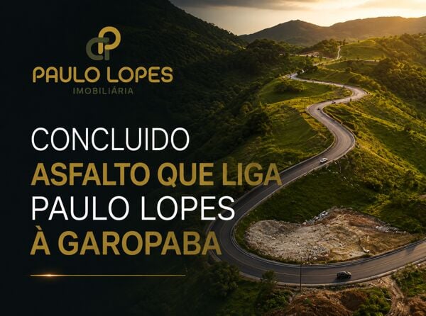 Conclusão do asfalto Paulo Lopes à Garopaba