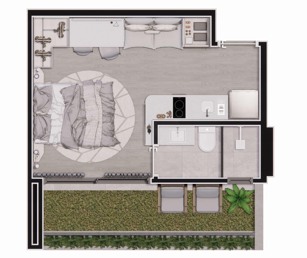 Apartamento, 1 quarto, 28 m² - Foto 14